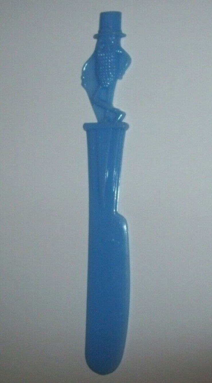 Mr Peanut Knife Planters Nuts Original Plastic 1950s Vintage Great Gift Blue NOS